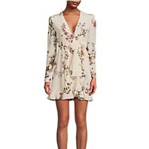Giambattista Valli Floral Print Ruffle Silk Dress- Sz 42 (4-6)